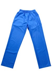U378  Custom made dark blue sweatpants design rubber band trouser head sweatpants running sweatpants franchise store back view